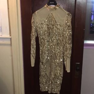 mesh homecoming dress